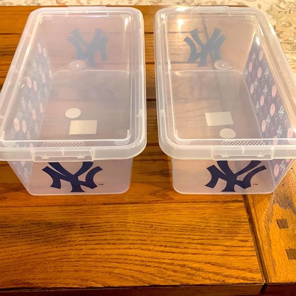 New York Yankees storage containers set of 2 - Picture 2 of 7